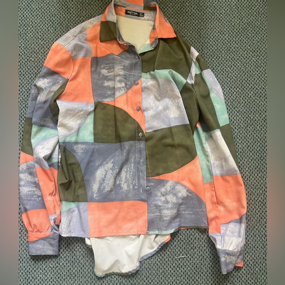 Nasty Gal patterned blouse